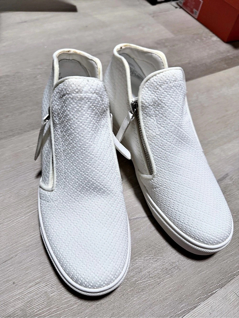 Steve Madden Click Knit Wedge Sneaker White Sneakers
